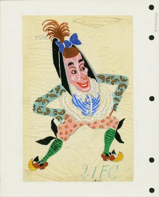 Big Head Clown Woman
