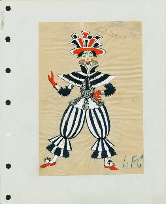 Black and White Clown with Hat