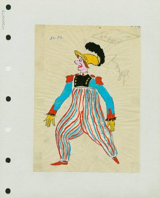 Clown with Red, White and Blue Pants
