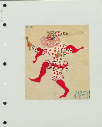 Pink and White Clown
