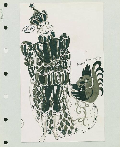King Clown with Rooster