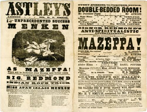 Double page playbill for Astley's Amphitheatre, no date
