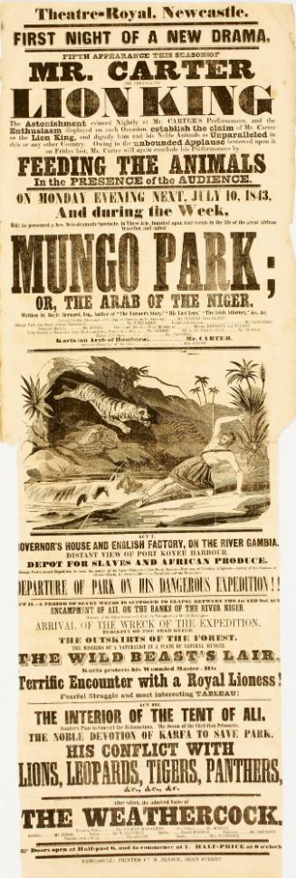 Playbill for Theatre-Royal, Newcastle. July 10, 1843