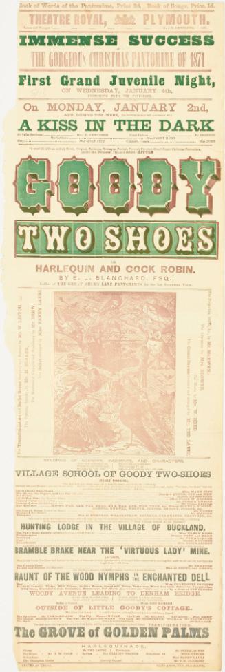 Playbill for Theatre Royal, Plymouth. January 2, 1871