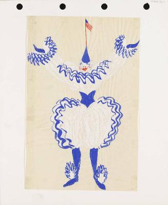 Clown with American Flag