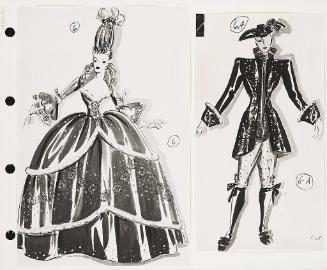 Woman in Gown and Courtier