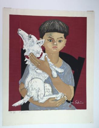 Boy with Dog (Sekino's son, Junpei)