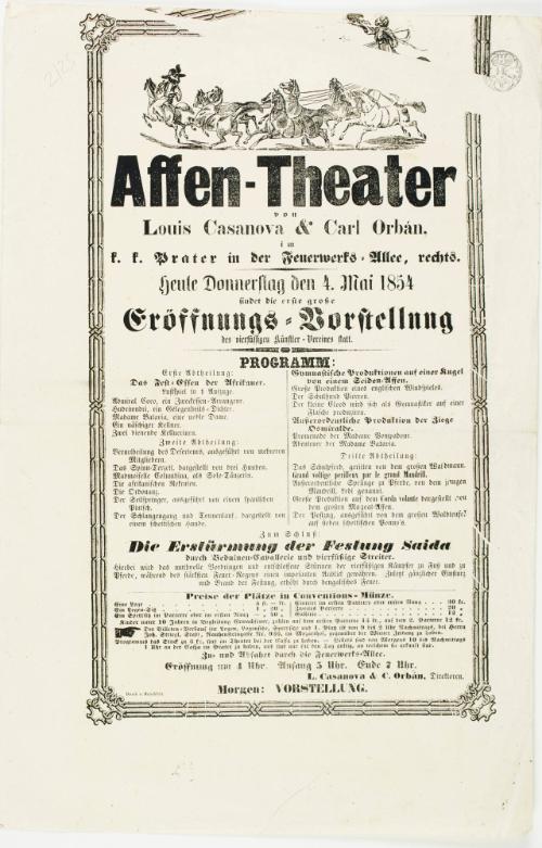 Affen-Theater von Louis Casanova & Carl Orban