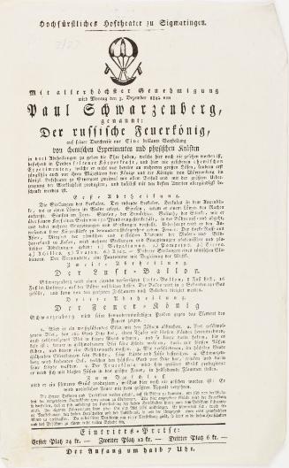 Paul Schwarzenberg, genannt: Der russische Feuerkönig