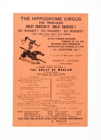 The Hippodrome Circus and Menagerie