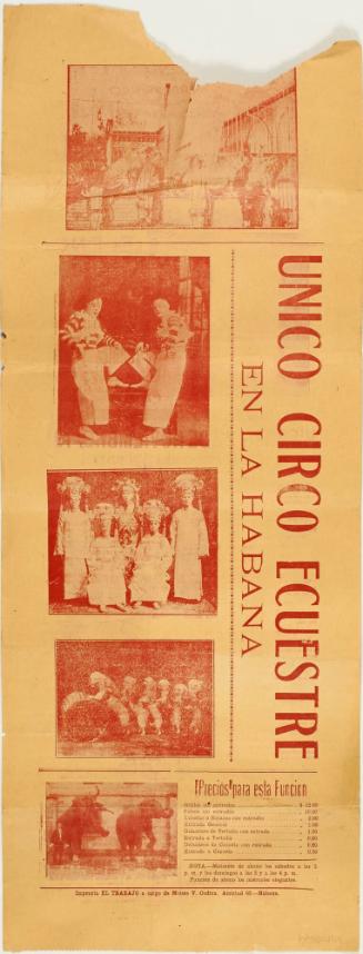 Gran Circo Santos Y Articas. Havana, Cuba. November 22, 1918