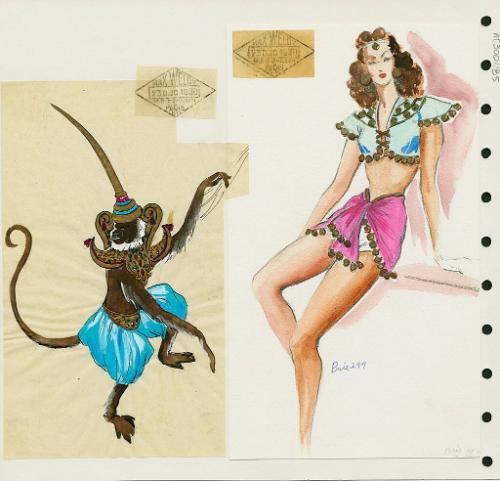 Elephant Girl and Monkey