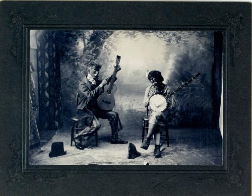 Two musician actors in blackface