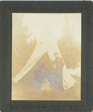Joe and His Tent, Season 1900, Galetta, Ont.
