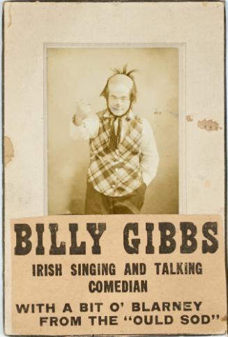 Billy Gibbs, Irish Singing and Talking Comedian with a Bit of Blarney from the Ould Sod