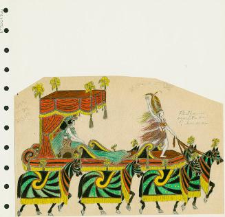 Litter Carried by 7 Horses