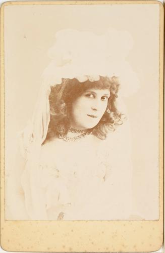 Lela Cody in wedding dress