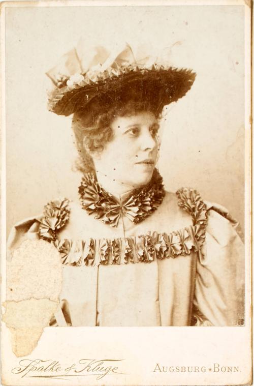Half length portrait of Lela Cody