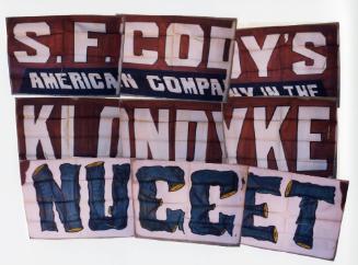Stencilled Ink poster for Klondyke Nugget