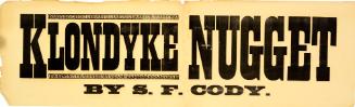 Klondyke Nugget by SF Cody