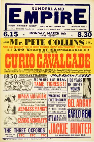 Sunderland Empire, Sunderland England. March 6, 1950