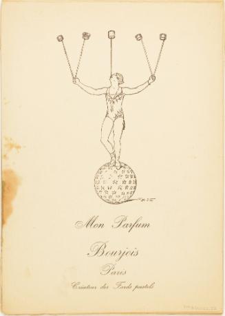 Page from book of illustrated circus acts
