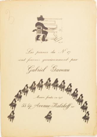 Page from book of illustrated circus acts