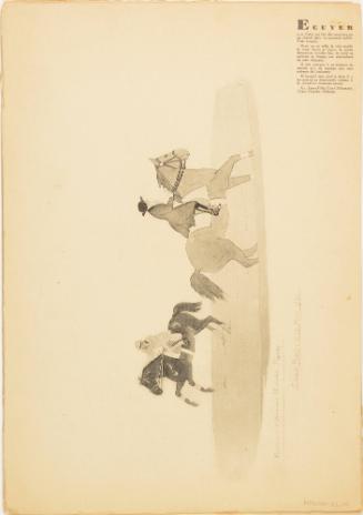 Page from book of illustrated circus acts