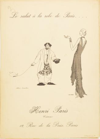 Page from book of illustrated circus acts
