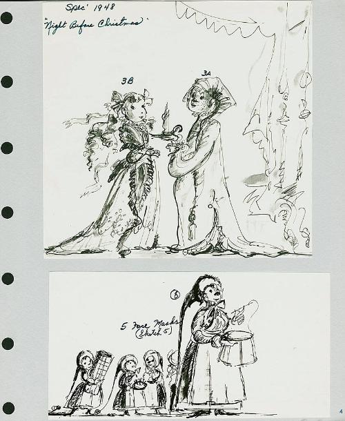 Boy and Girl with Candle and Elves
