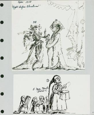 Boy and Girl with Candle and Elves