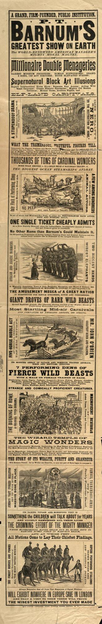 Barnum & Bailey: November 11, 1889