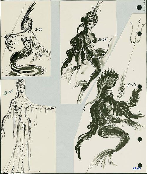Neptune, Nymph, Naiad and Mermaid
