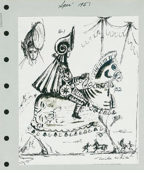 Musician Herald on Horseback