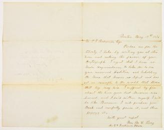 Letter from M.L.Perry to P.T.Barnum