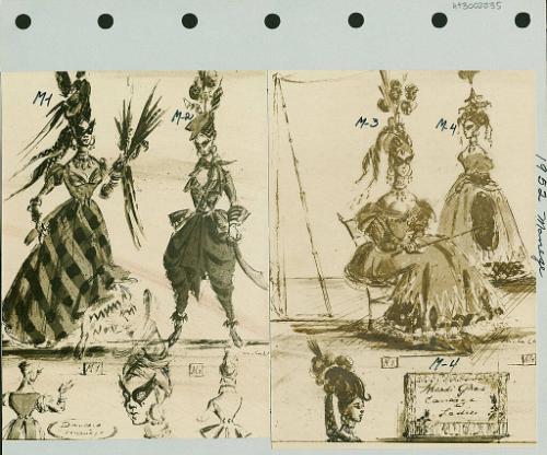 Dancers and Mardi Gras Carriage Ladies