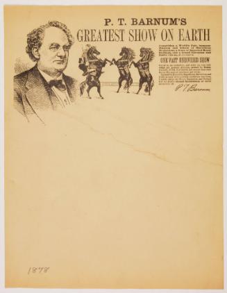 Letterhead from P.T Barnum's Greatest Show on Earth