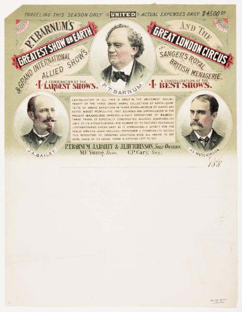 Letterhead of P.T. Barnum's Greatest Show on Earth