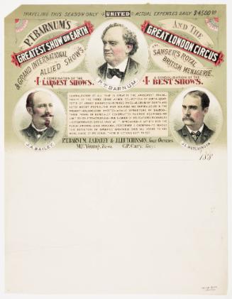 Letterhead of P.T. Barnum's Greatest Show on Earth