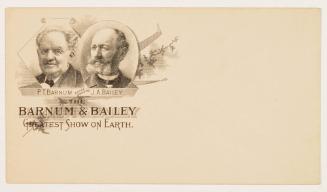 Envelope from the Barnum and Bailey Greatest Show on Earth