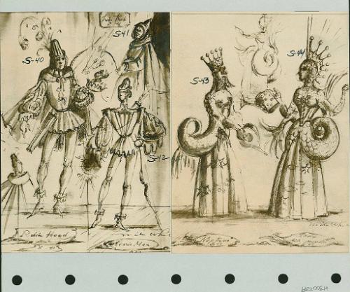 Robin Hood, Merry Men, Friar Tuck, Neptune and Sea Monster
