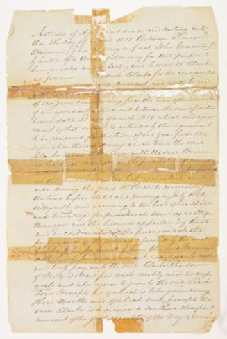 Agreement between Barnum and Clarke