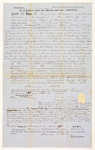 Warrantee deed from Lobdell to Barnum and Noble