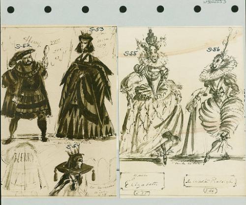 King Henry VIII, his Wives, Queen Elizabeth, and Sir Walter Raleigh