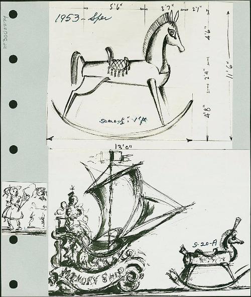 Rocking Horse and Memory Ship Floats