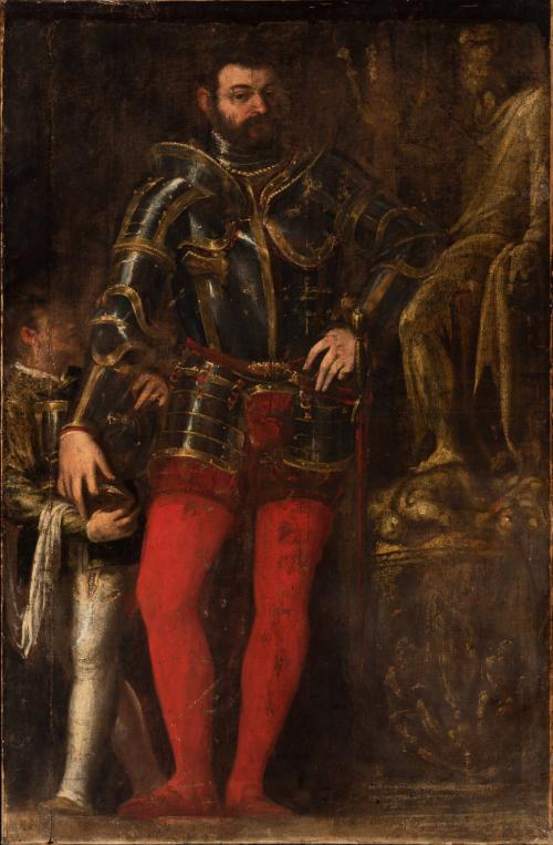 Man in Armor with a Page
