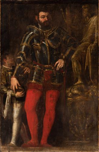 Man in Armor with a Page