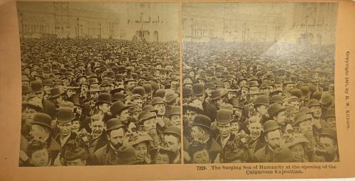7929. The Surging Sea of Humanity at the opening of the Columbian Exposition