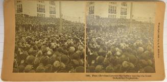 7926. Pres. Cleveland presses the button opening the Great Columbian Exposition