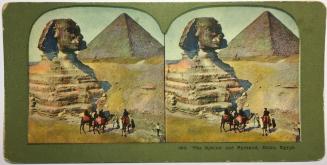 283. The Sphinx and Pyramid, Caior, Egypt.